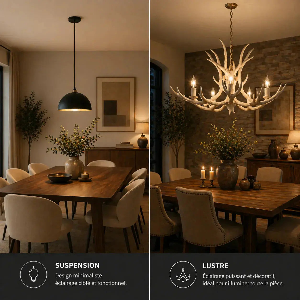 Suspension ou lustre : quelle différence et lequel choisir ? Image