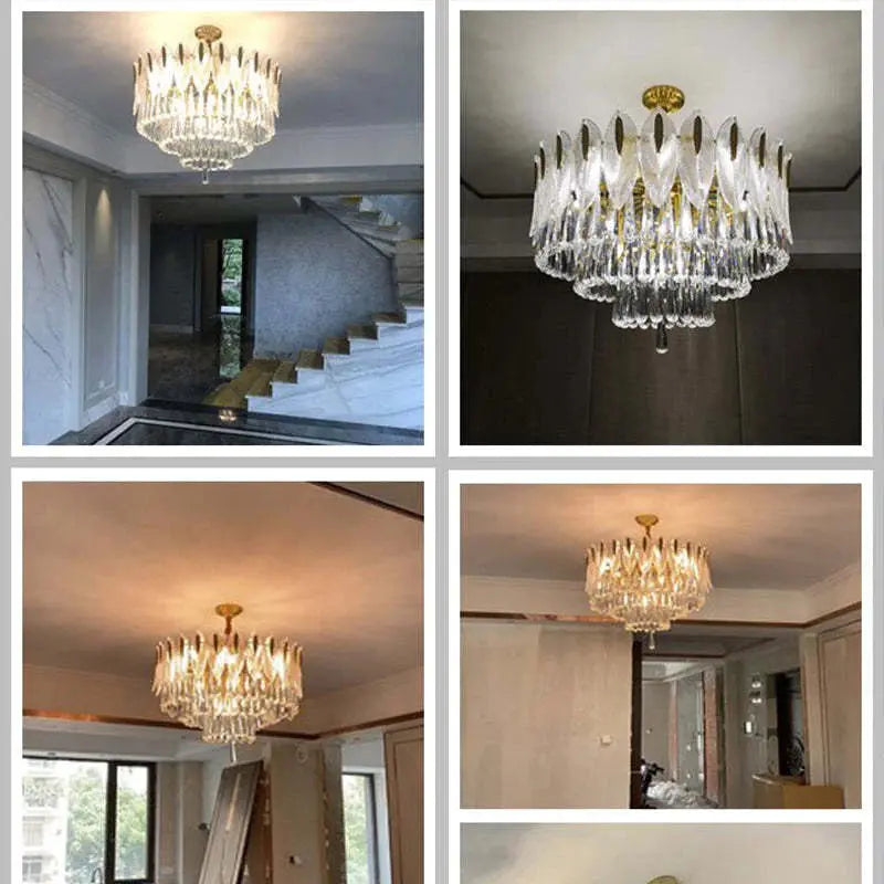 Lustre Suspension en Cristal Élégant | Olo