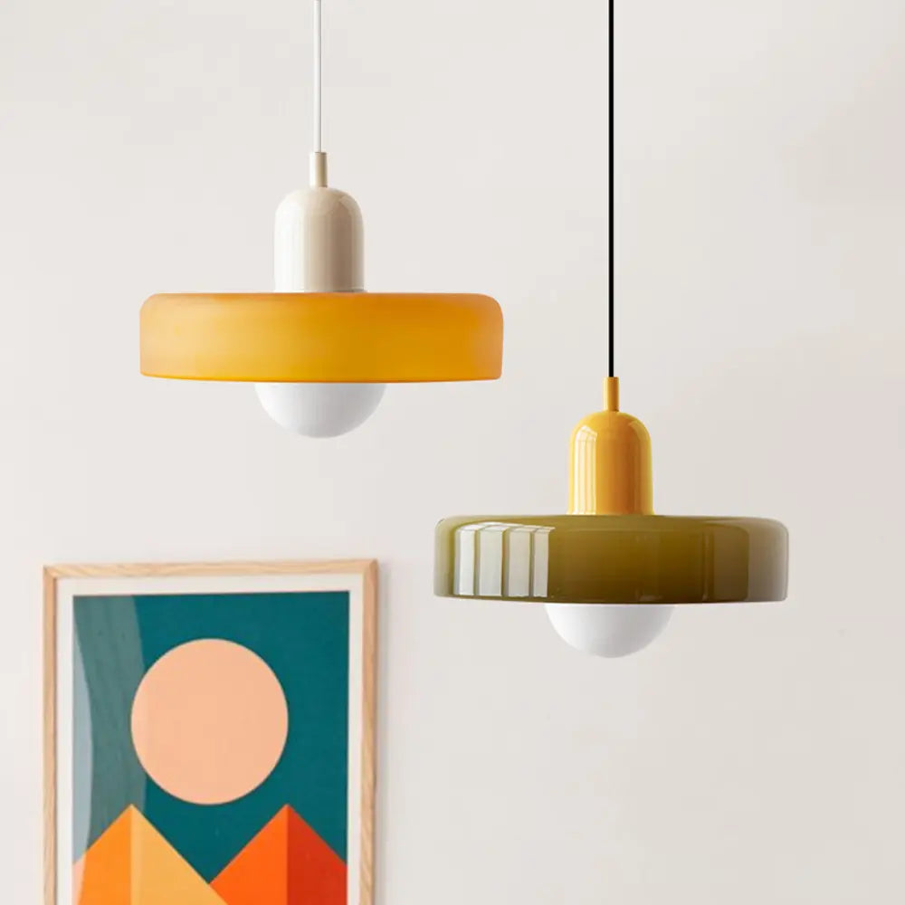 Lampe Suspendue en Verre Coloré Mellan | Sita