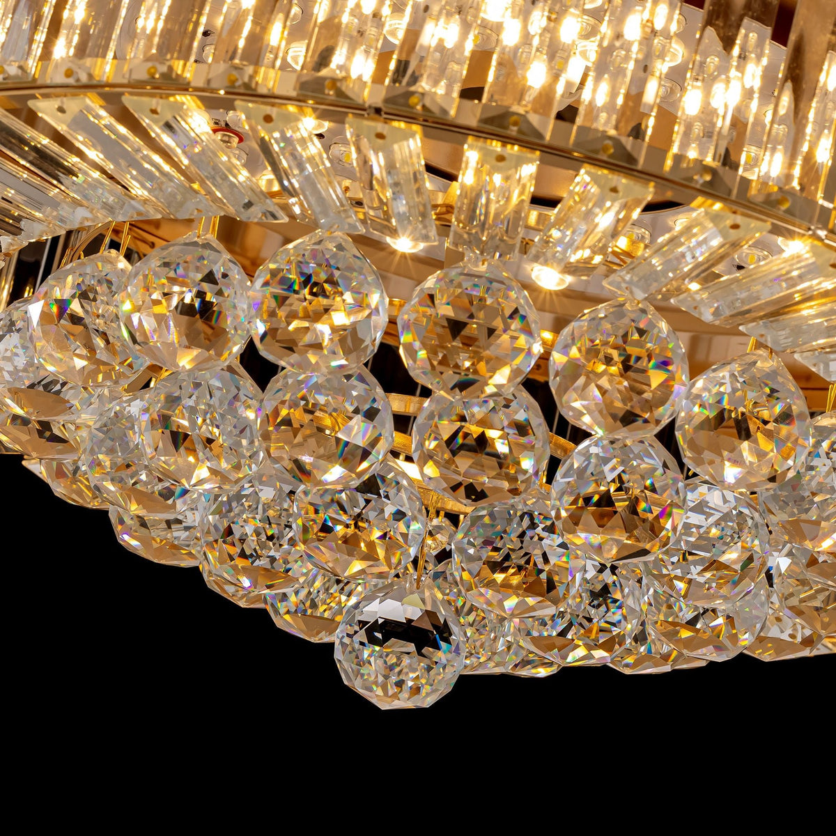 Plafonnier Ventilateur en Cristal | Uka