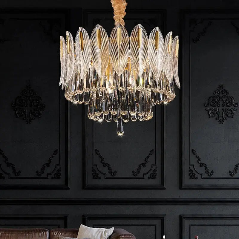 Lustre Suspension en Cristal Élégant | Olo