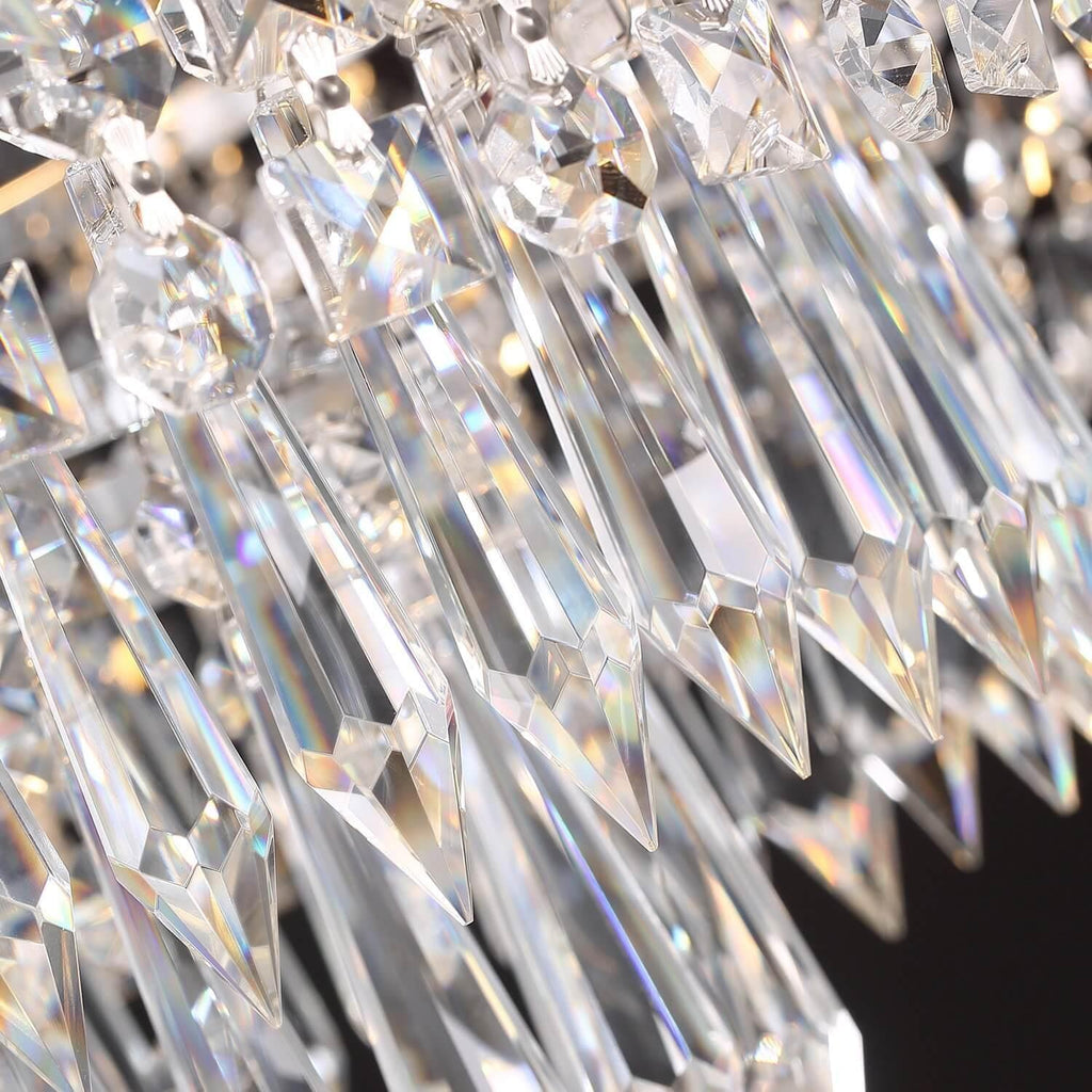 Plafonnier Ventilateur Cristal Argenté | Malo
