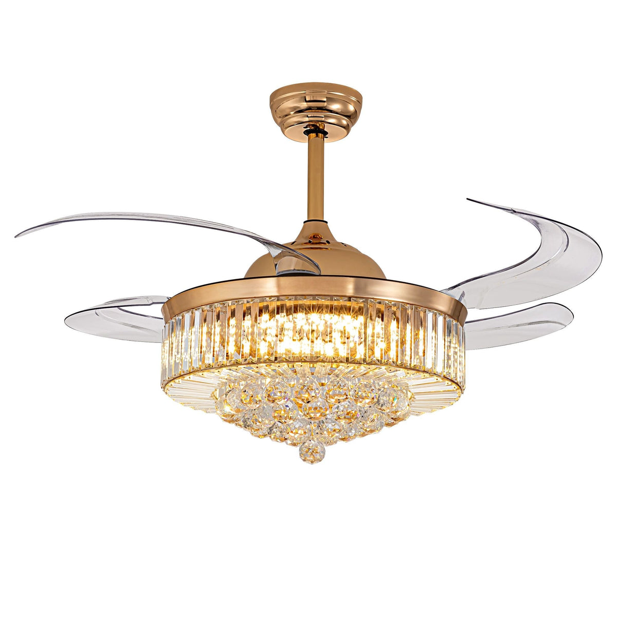 Plafonnier Ventilateur en Cristal | Uka