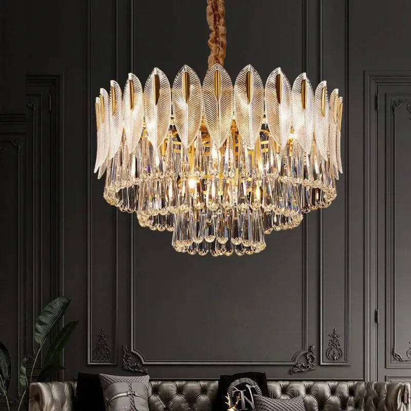 Lustre Suspension en Cristal Élégant | Olo
