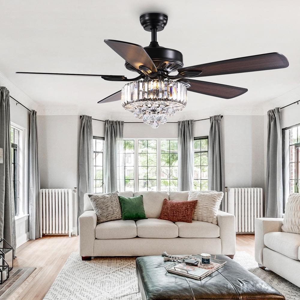Plafonnier Ventilateur Cristal | Lola