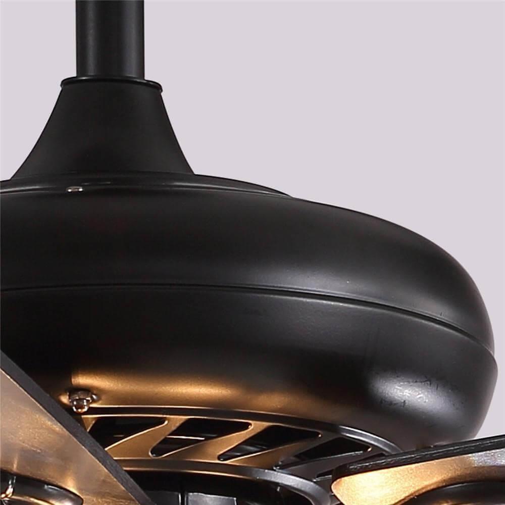 Plafonnier Ventilateur Cristal Noir | Tona