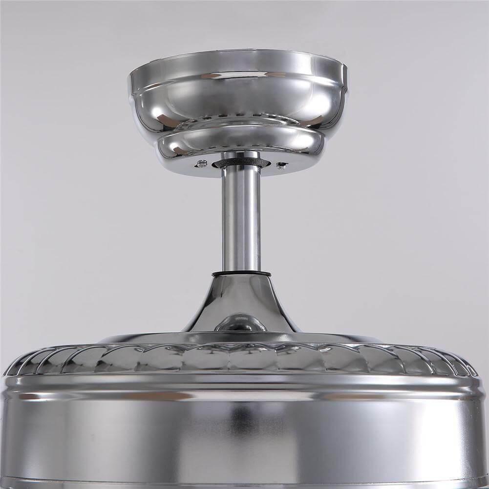 Plafonnier Ventilateur Cristal Chrome | Miro