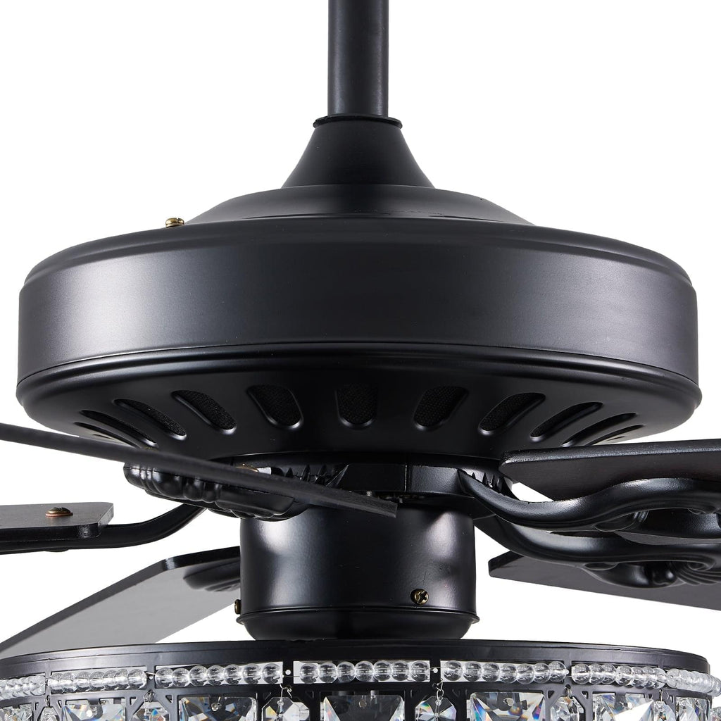 Plafonnier Ventilateur Tambour Noir | Tiva