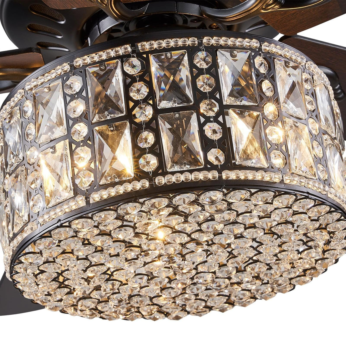 Plafonnier Ventilateur Tambour Noir | Tiva