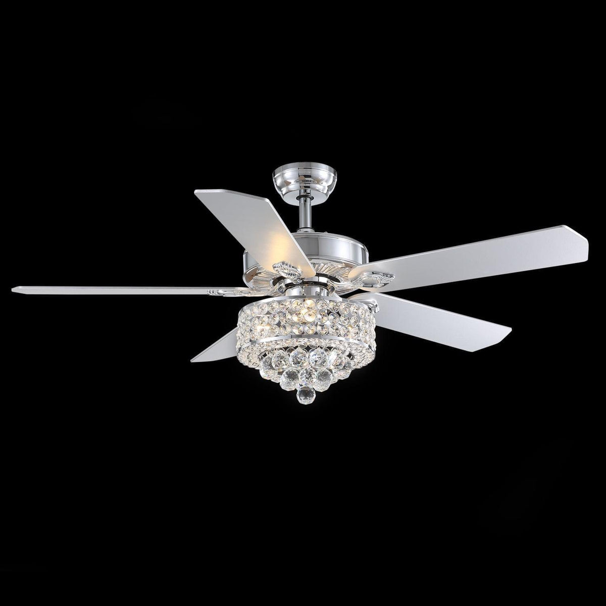 Plafonnier Ventilateur Cristal 3 Lumières | Elio