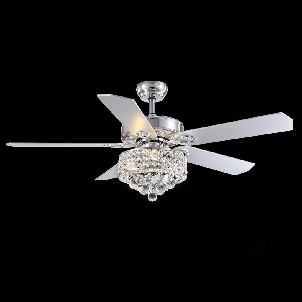 Plafonnier Ventilateur Cristal Cinq Pales | Cira
