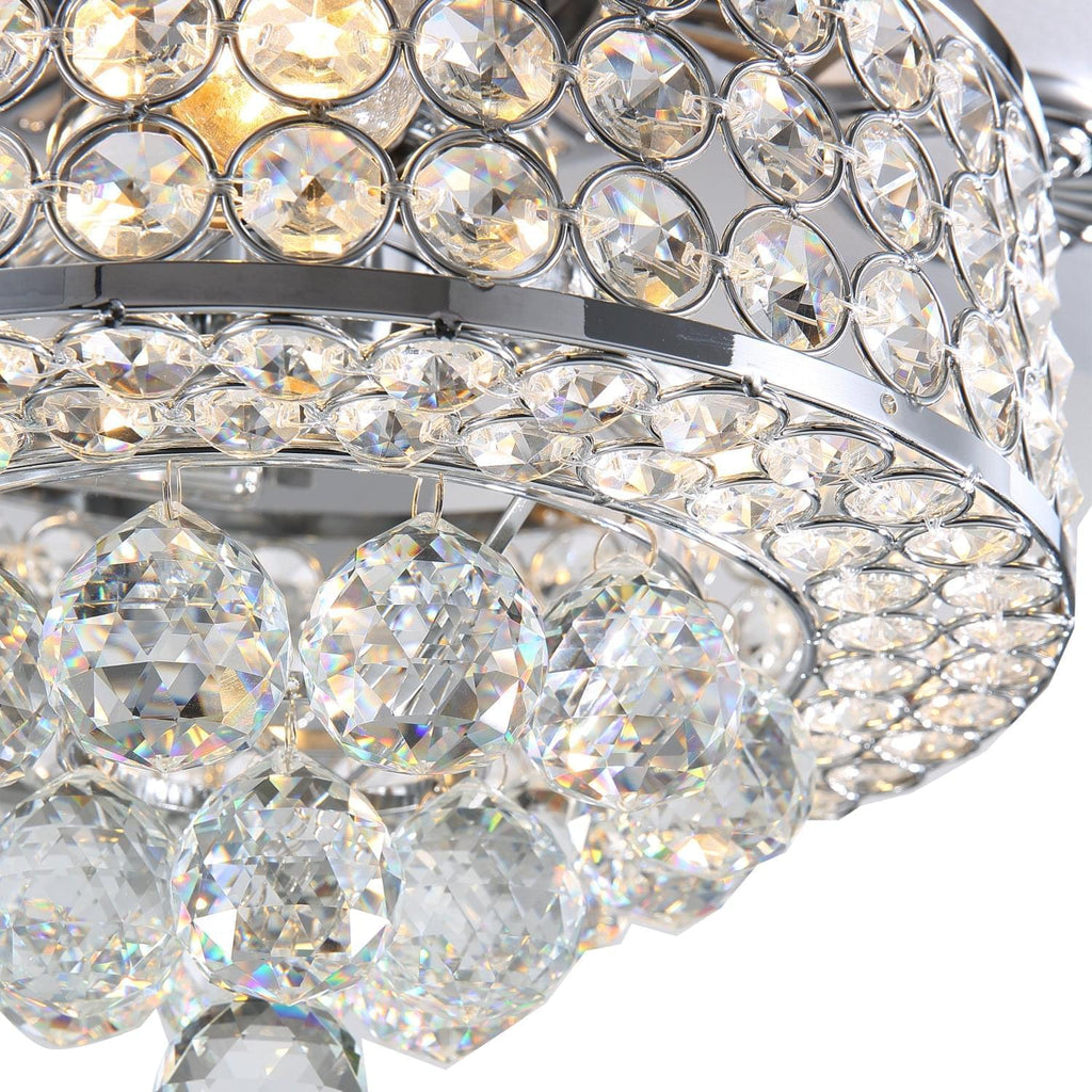 Plafonnier Ventilateur Cristal Cinq Pales | Cira