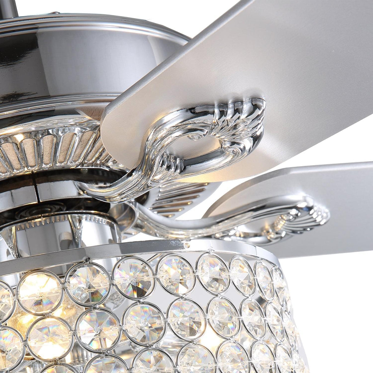 Plafonnier Ventilateur Cristal 3 Lumières | Elio