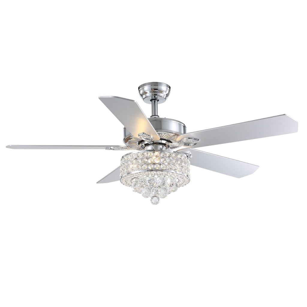 Plafonnier Ventilateur Cristal 3 Lumières | Elio