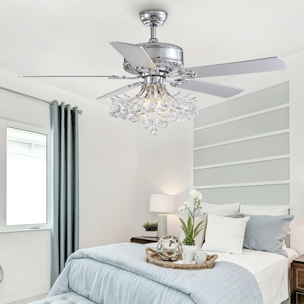 Plafonnier Ventilateur Cristal Gouttes | Ceva