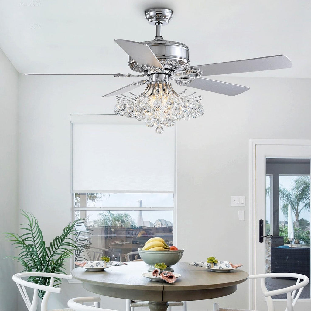 Plafonnier Ventilateur Cristal Gouttes | Ceva