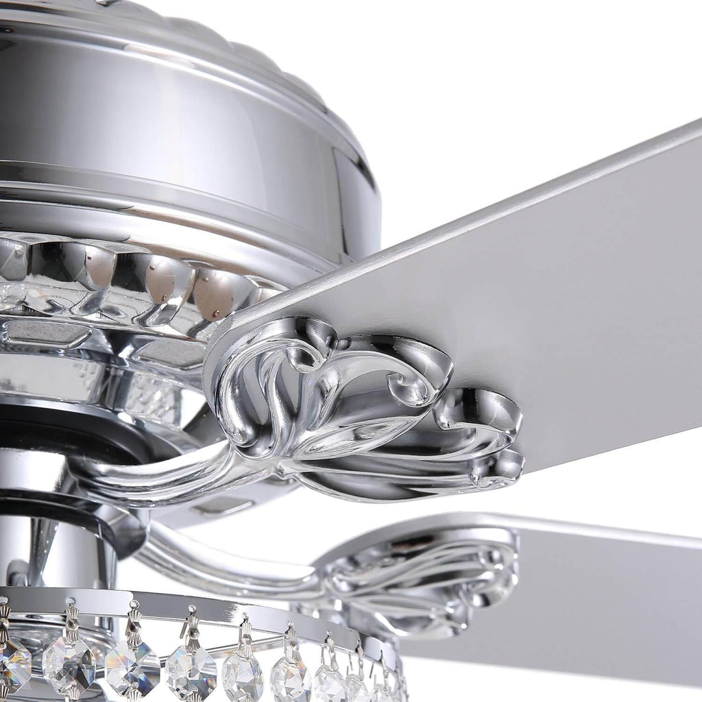 Plafonnier Ventilateur Cascade Cristal | Alio