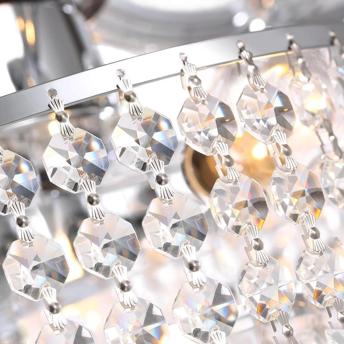 Plafonnier Ventilateur Cascade Cristal | Alio