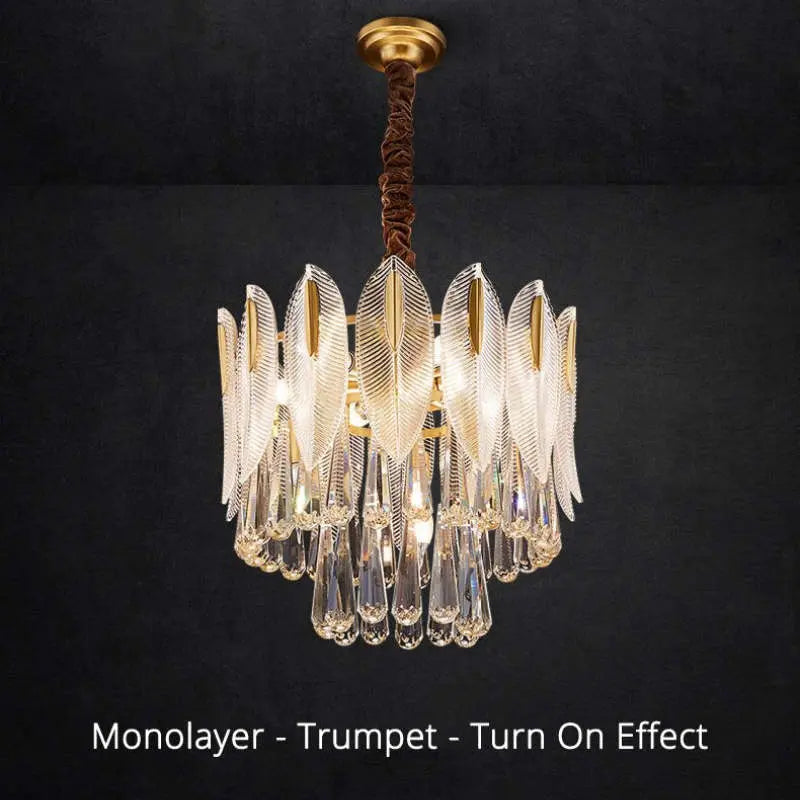 Lustre Suspension en Cristal Élégant | Olo