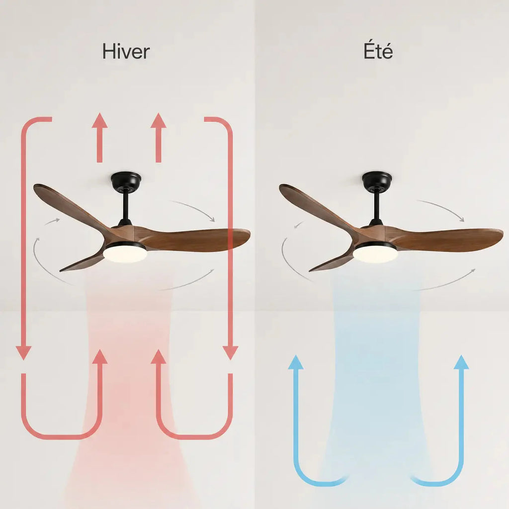 Ventilateur de Plafond Bois Noir | Calio