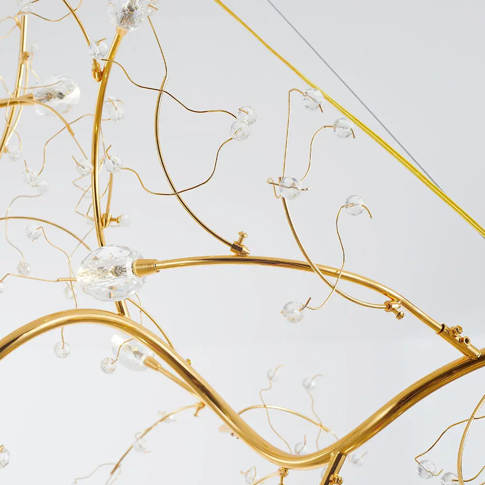 Lustre Verre Artistique en Métal | Yara