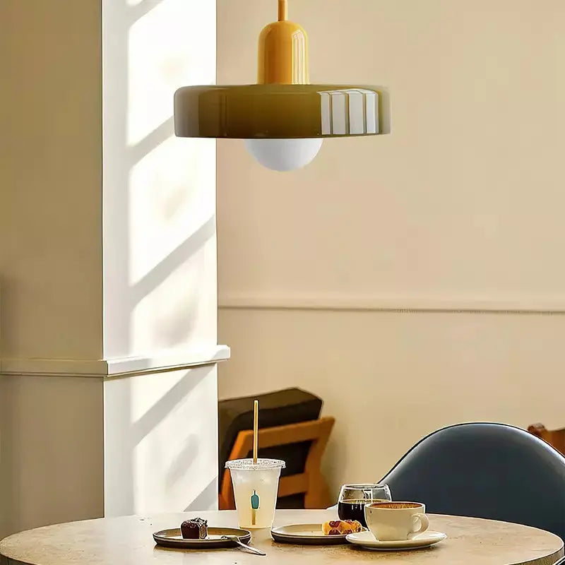 Lampe Suspendue en Verre Coloré Mellan | Sita