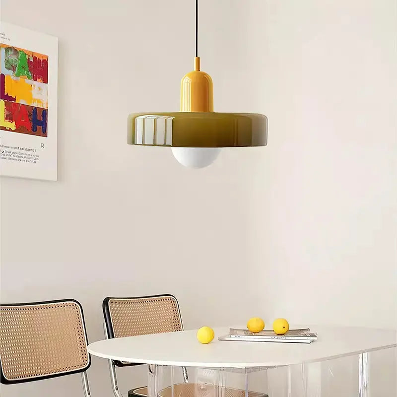 Lampe Suspendue en Verre Coloré Mellan | Sita