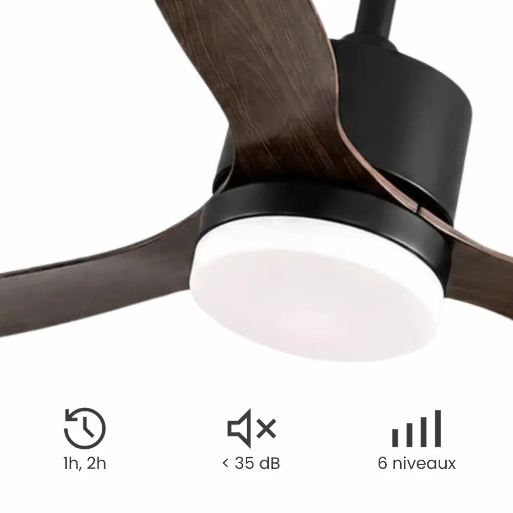 Ventilateur de Plafond Épuré LED | Ovia