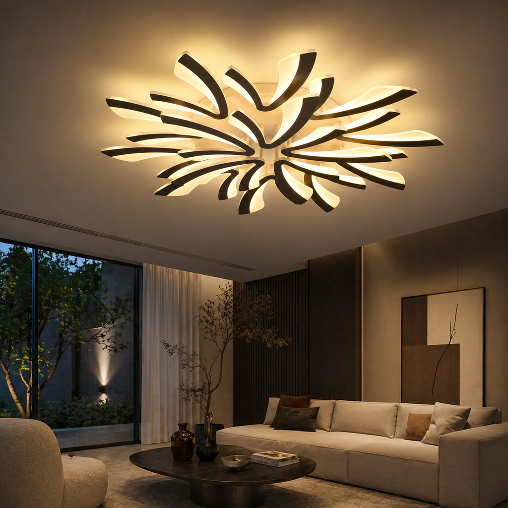 Plafonnier LED Floral en Acrylique | Lilo