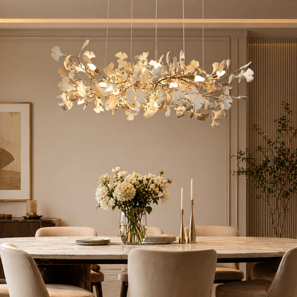 Lustre Feuilles en Céramique et Métal | Beli