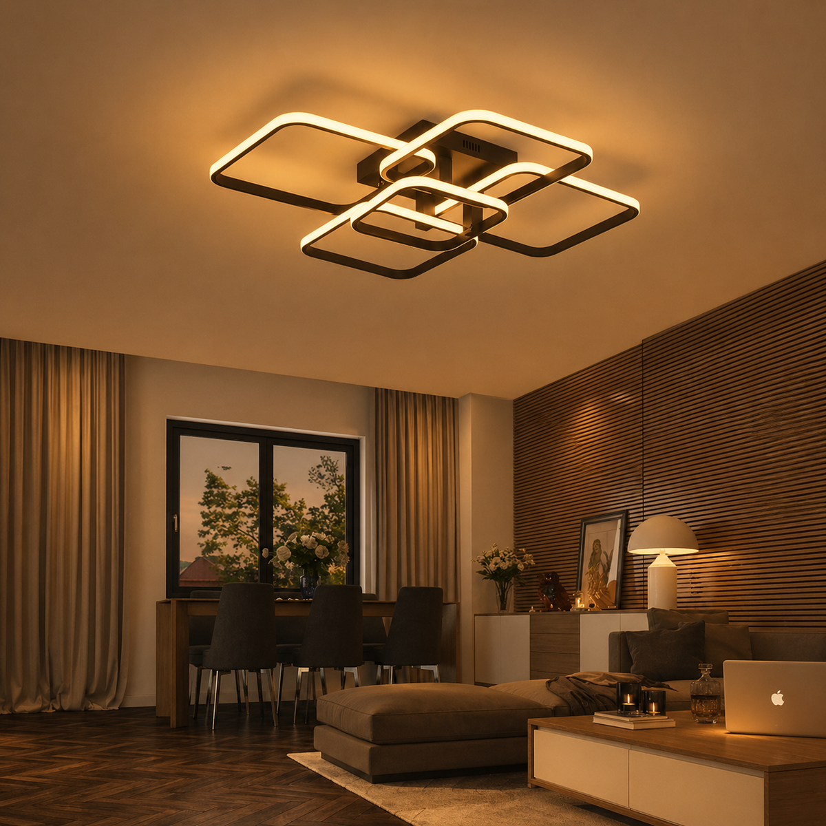 Plafonnier LED Carré | Hana