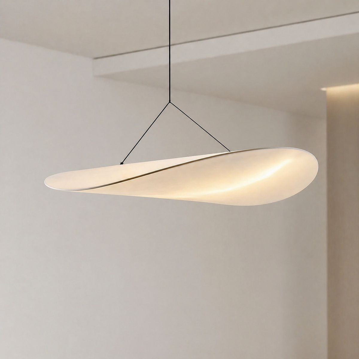 Lampe Suspendue Wabi Sabi en Soie | Kira