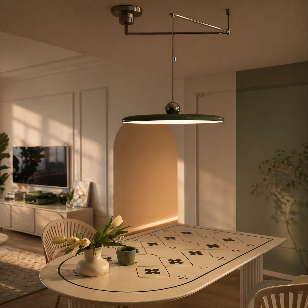 Lampe Suspendue LED à Bras Articulé | Zoli