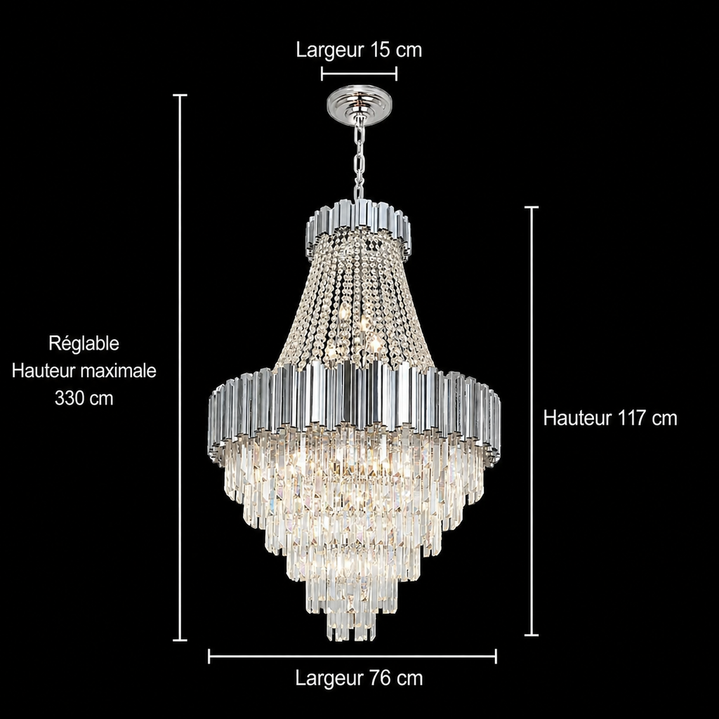 Lustre Cristal Étages | Vita