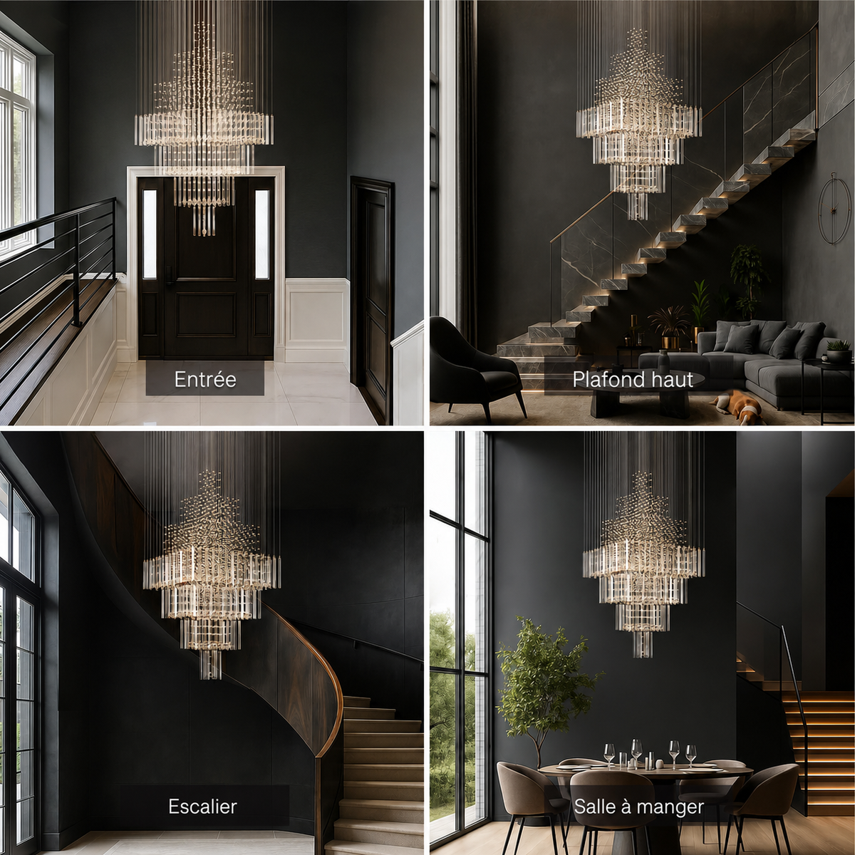 Lustre Cristal Gouttes | Mina
