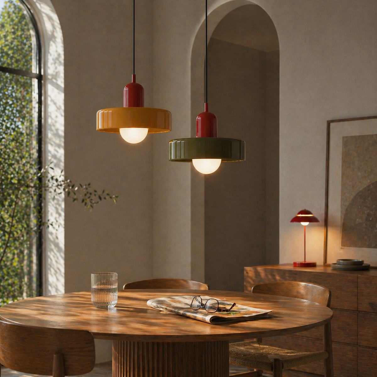 Lampe Suspendue en Verre Coloré Mellan | Sita