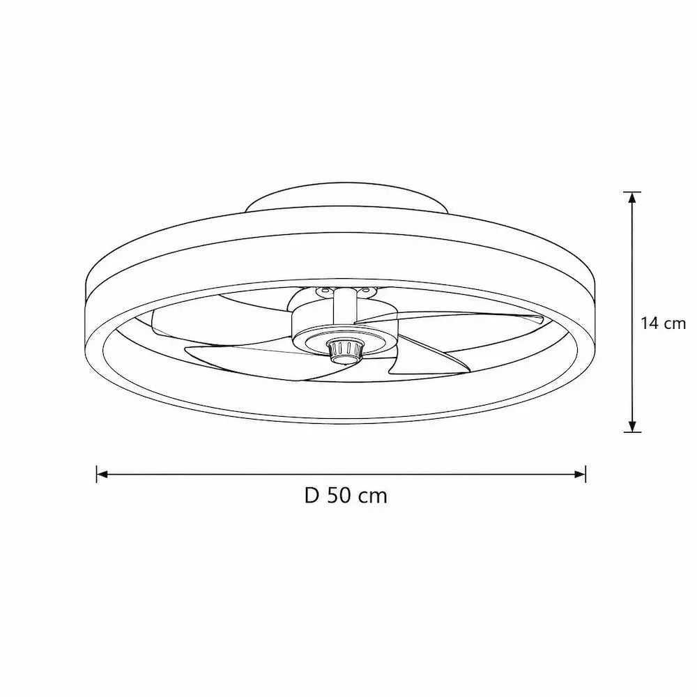 Ventilateur de Plafond Design LED | Aroa