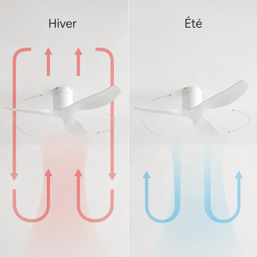 Ventilateur de Plafond Blanc Plat | Galia
