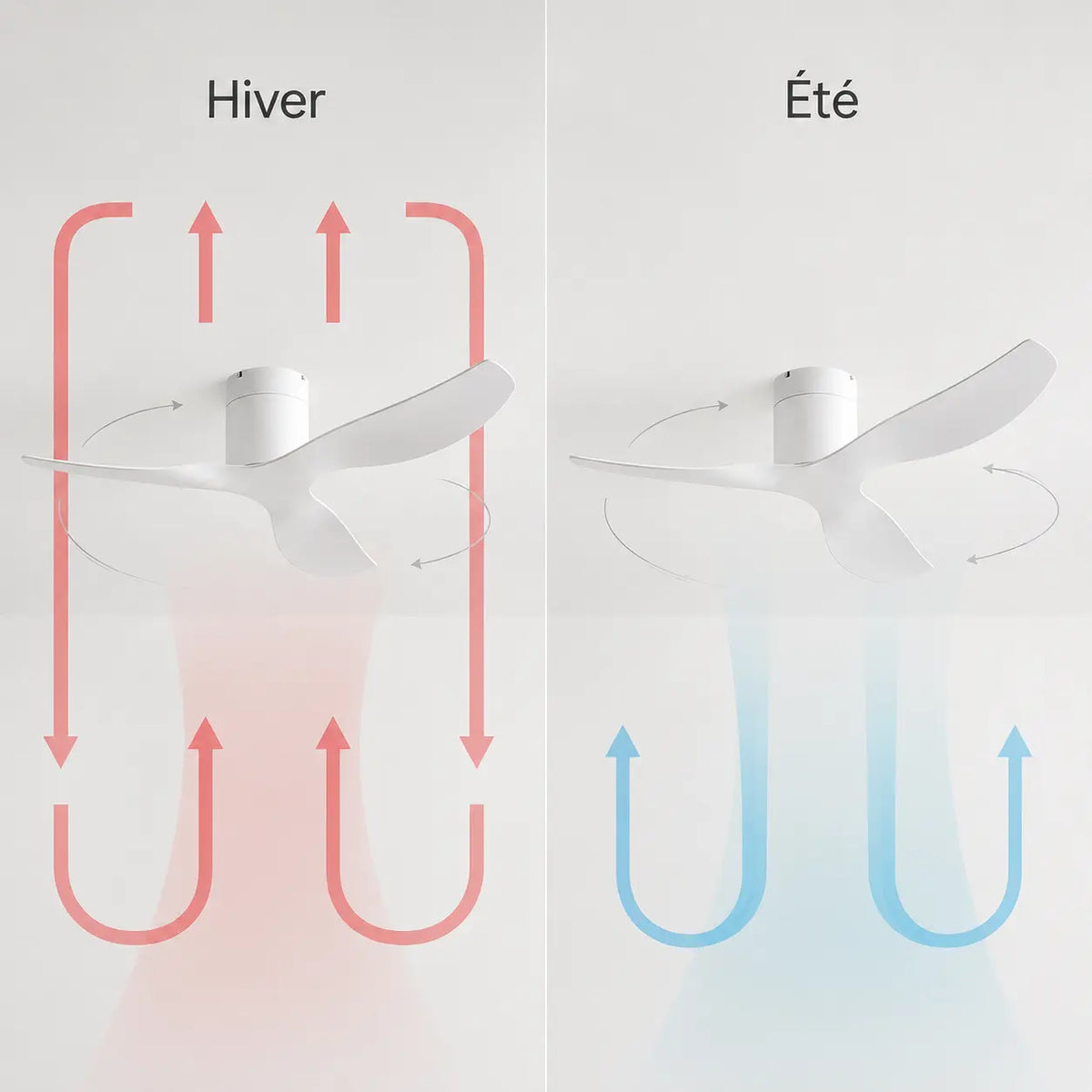 Ventilateur de Plafond Blanc Plat | Galia