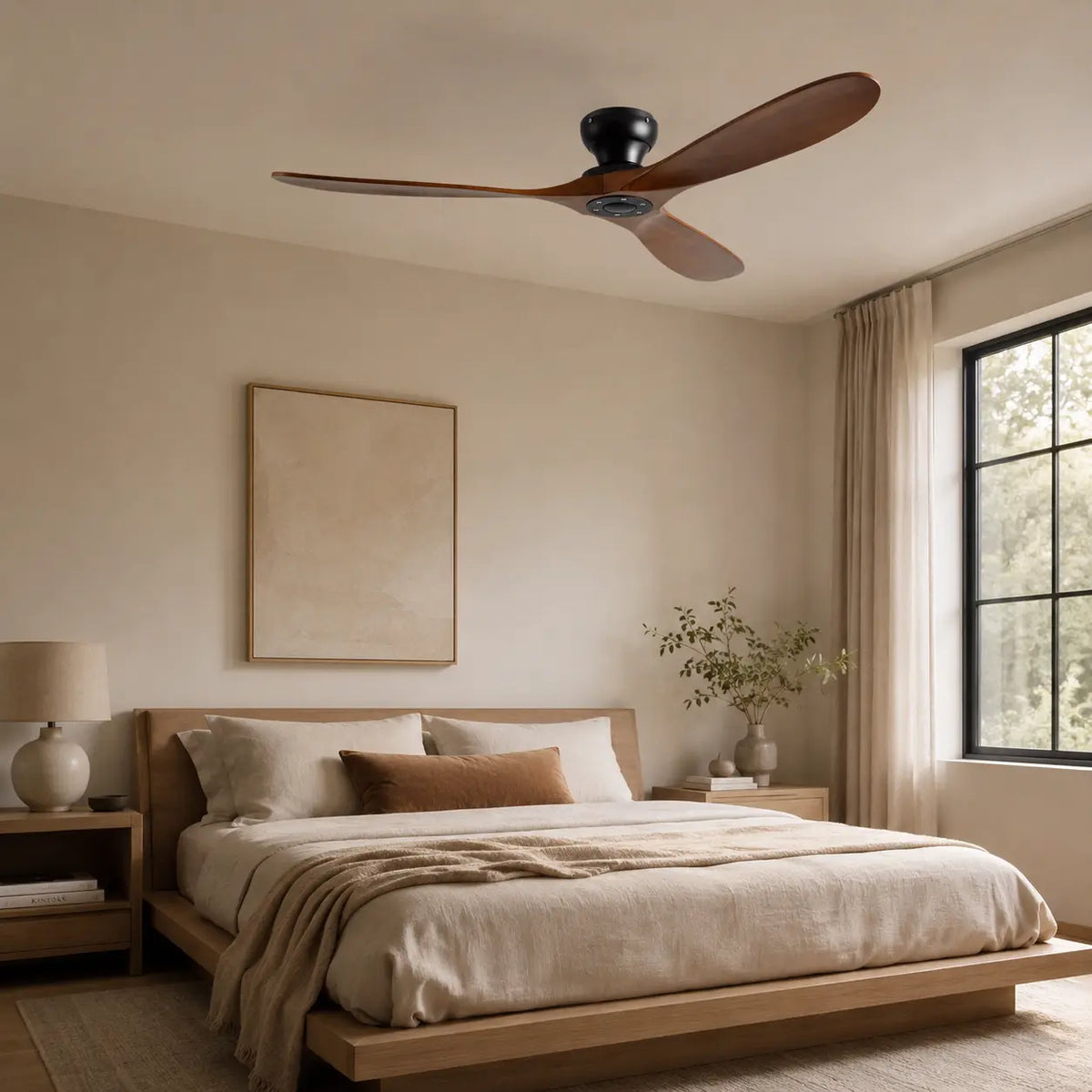 Ventilateur de Plafond Bois Foncé | Horia