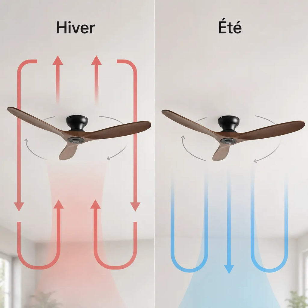 Ventilateur de Plafond Bois Foncé | Horia