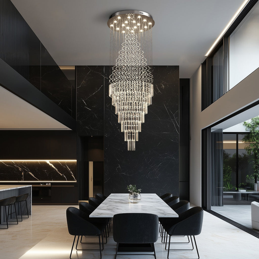 Lustre Cristal Gouttes Flottantes | Paro
