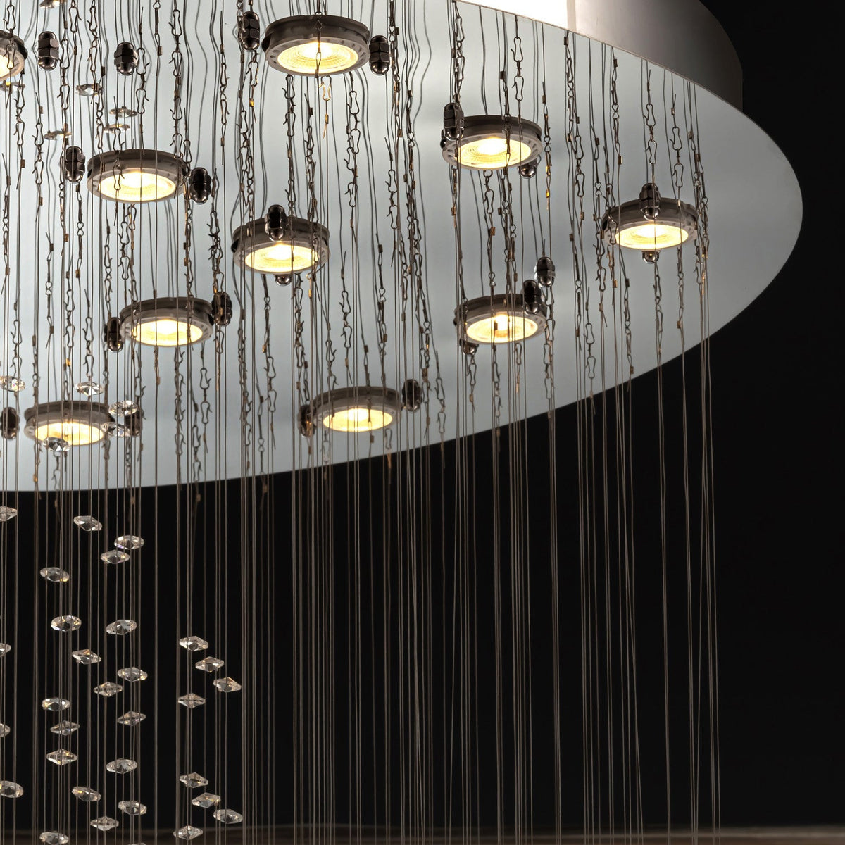 Lustre Cristal Gouttes Flottantes | Paro