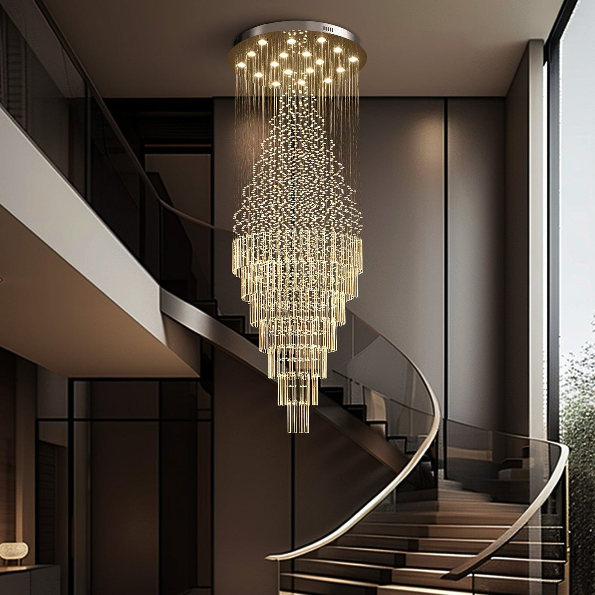 Lustre Cristal Gouttes Flottantes | Paro