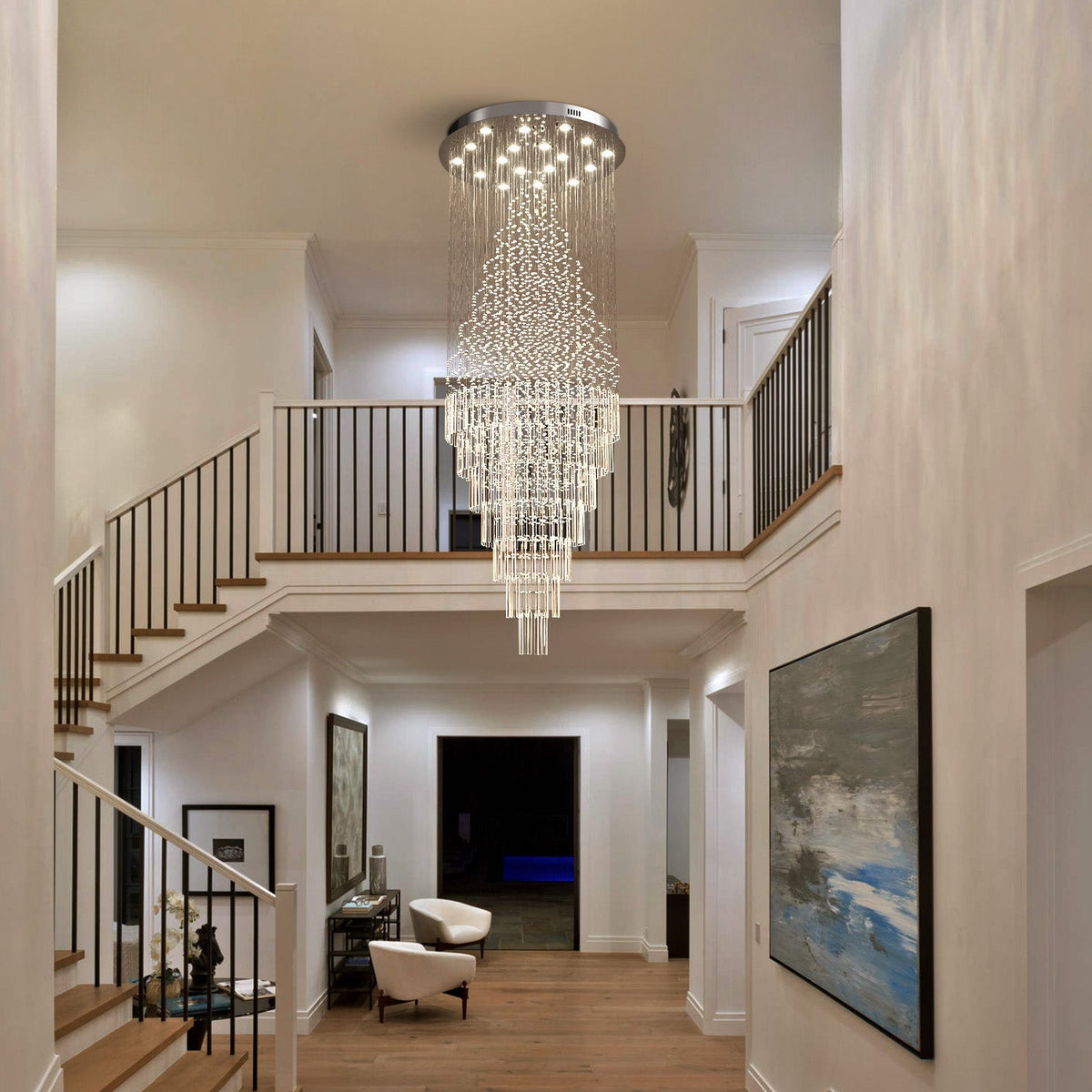 Lustre Cristal Gouttes Flottantes | Paro