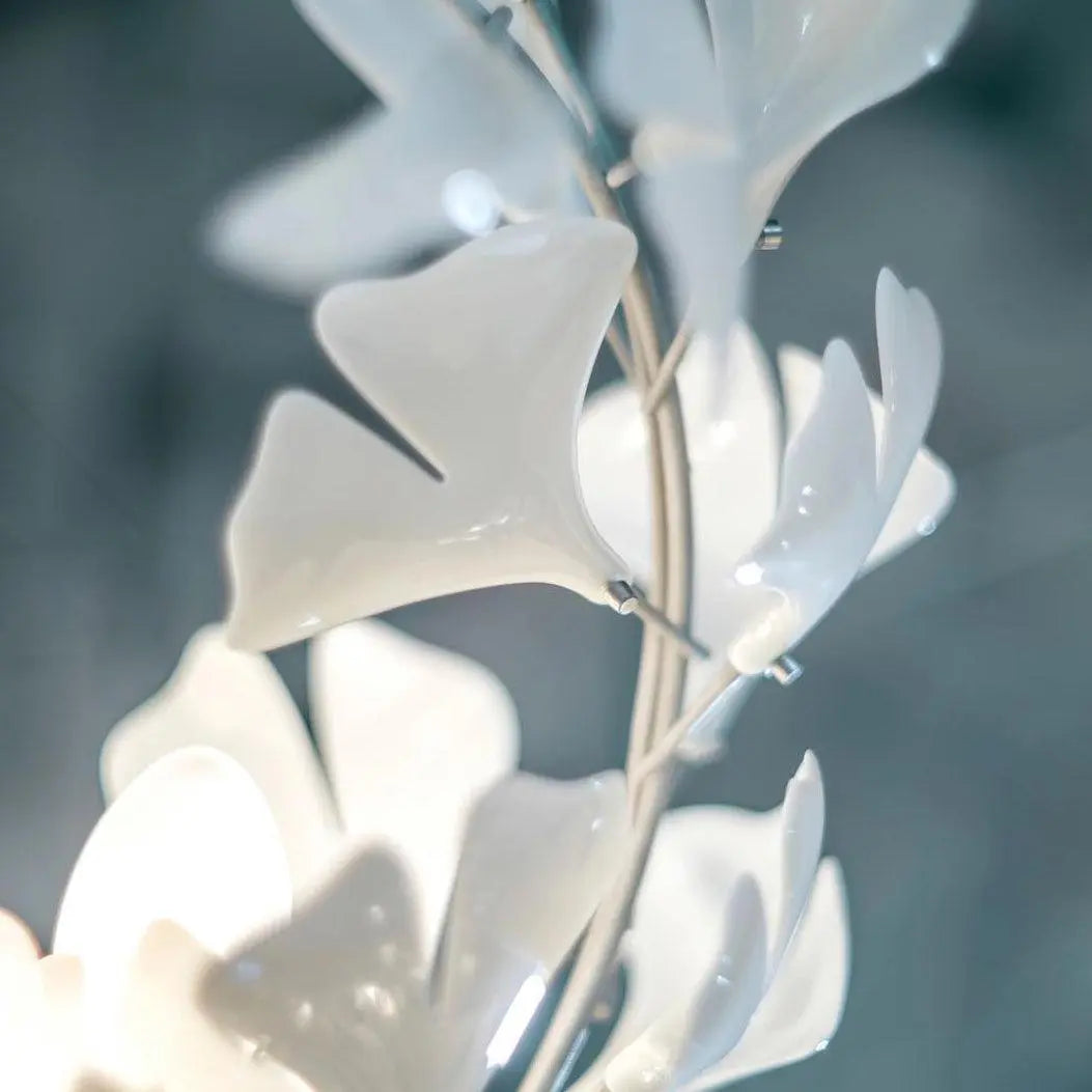 Lustre Floral Doré en Céramique | Tova