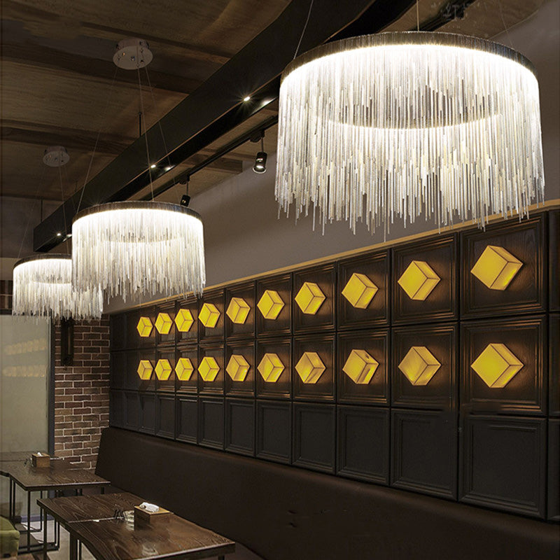 Lustre Rond Aluminium Moderne | Kalo