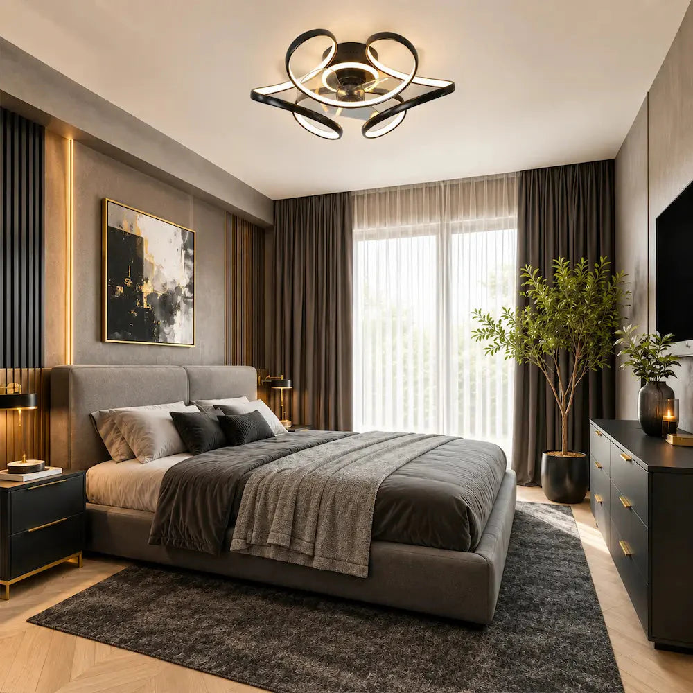 Ventilateur de Plafond Artistique LED | Belia
