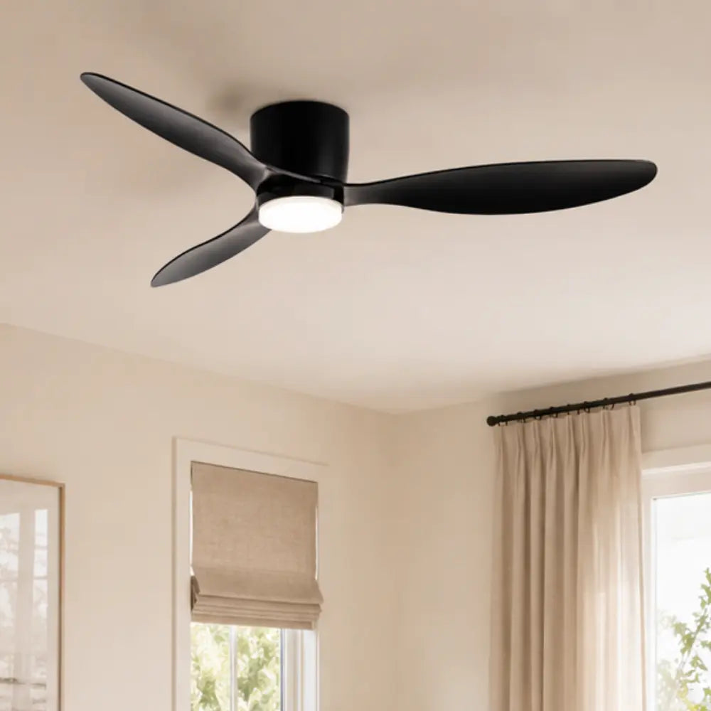 Ventilateur de Plafond Noir LED | Rivo