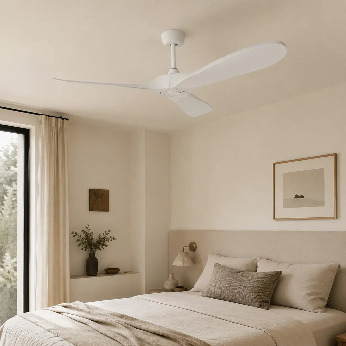 Ventilateur de Plafond Vintage Blanc | Linoa